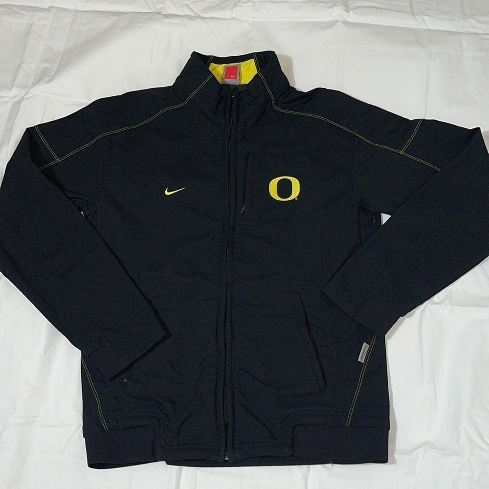 Womens Nike Oregon Ducks Black Zip Up Basketball Jacket Size small